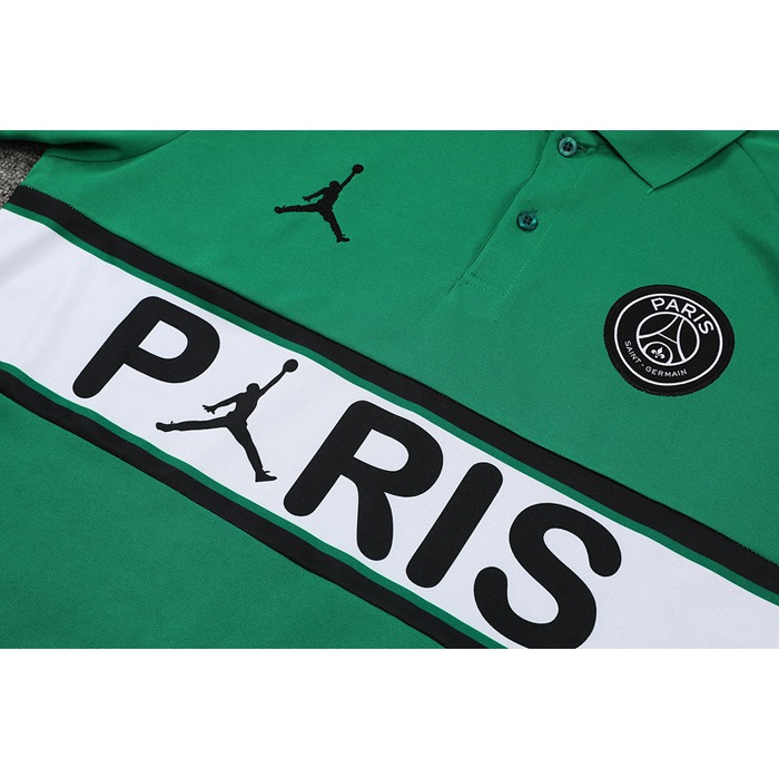 Camiseta Polo del Paris Saint-Germain Jordan 22-23 Verde - Haga un click en la imagen para cerrar